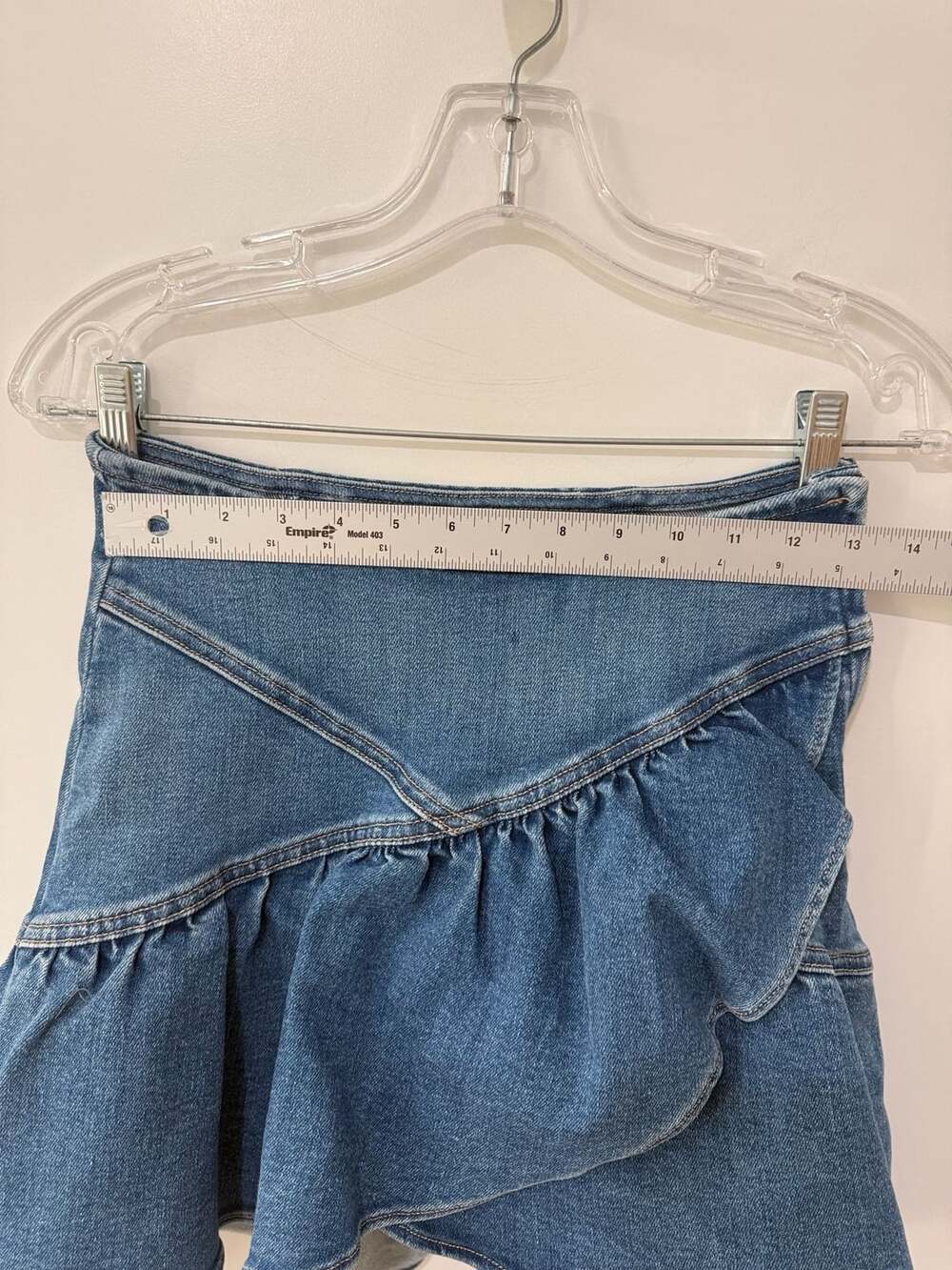 MOTHER Ruffle Embellishment Mini Skirt - Picture 8 of 13